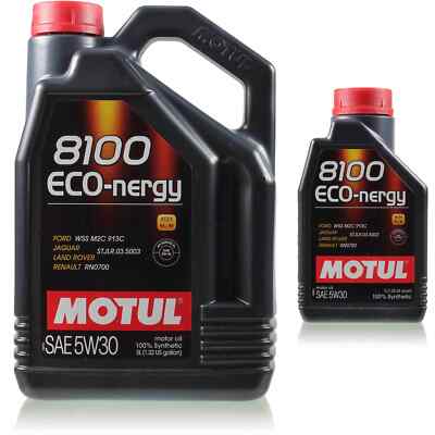 6 Liter Motul 8100 Eco-nergy 5W30 Motoröl für Ford Jaguar Land Rover Renault