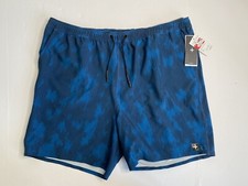 Tavik swim trunks blue retro length men's sz XL NWT