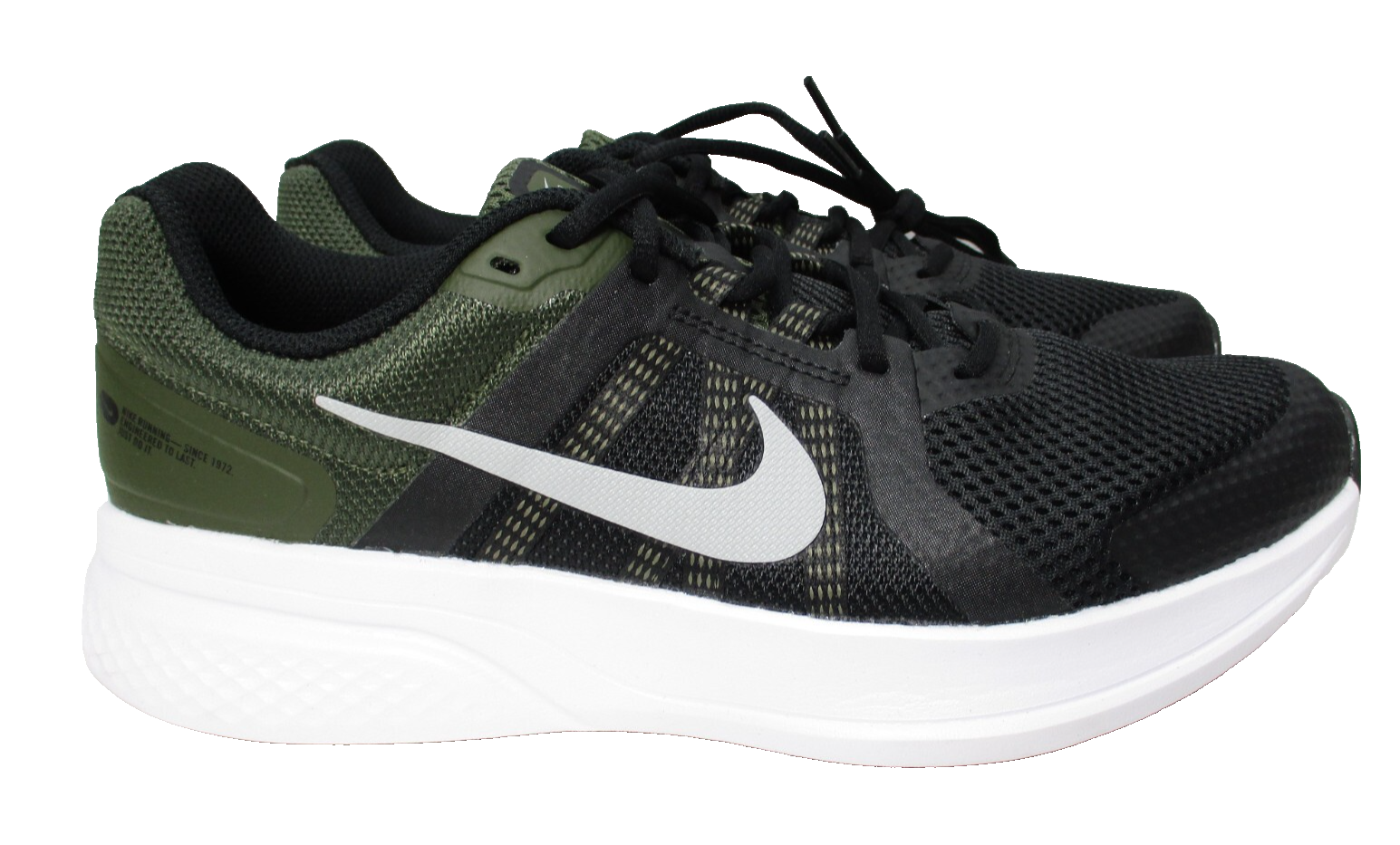 SAOLA Scarpe da allenamento Nike Run Swift 2 corsa su strada nere verdi da uomo taglia 10