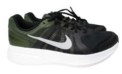 Nike Run Swift 2 Road Running Training Shoes Black Green 