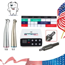FOR NSK Dental Brushless LED Electric MicroMotor 1:1 1:5 Fiber Optic Handpiece