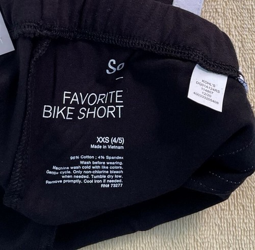 So Bike Shorts Size XXS (4/5) Girls New - Picture 3 of 3