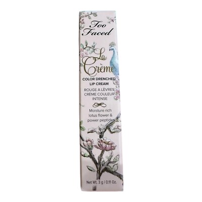 Too Faced ''La Creme'' Color Drenched Lip Cream-TAFFY~ NWB *RARE* Hard To Find!!