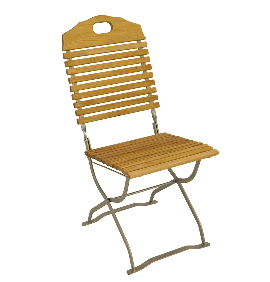 Sitzgruppe Biergartenmöbel Biergarten Garnitur BAD TÖLZ 3-teilig, Holz Stahl - Bild 2 von 4