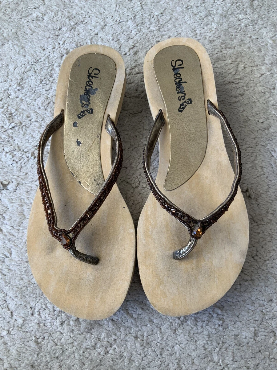 Skechers cali hotsell beaded slider