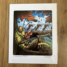 The Grasshopper And The Ants Print Signed Chet Phillips 8 X 10 Digital Graphic