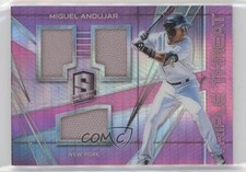 2018 Panini Chronicles Neon Pink Prizm 42/49 Miguel Andujar #TTM-MA qf6