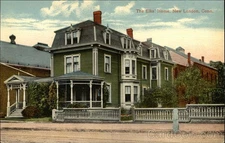 New London,CT Street View of The Elks' Home London County Antique Postcard