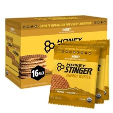 Honey Stinger Organic Waffle, Energy Stroopwafel for 16 Count, 