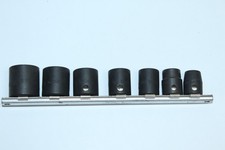 SNAP-ON TOOLS 7 PIECE 3/8 DRIVE SAE SHORT IMPACT SOCKET SET 6 POINT 3/8 TO 3/4