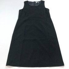 Chico's 1 Shift Polyester Lined Women's Below Knee Dress Black PLS READ
