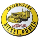 Vintage Caterpillar Sign - Automotive Trucks Service Gas Pump Porcelain Sign