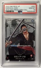 PSA 10 One Piece Japanese OP01-001 Roronoa Zoro Leader Alternative Art 2022