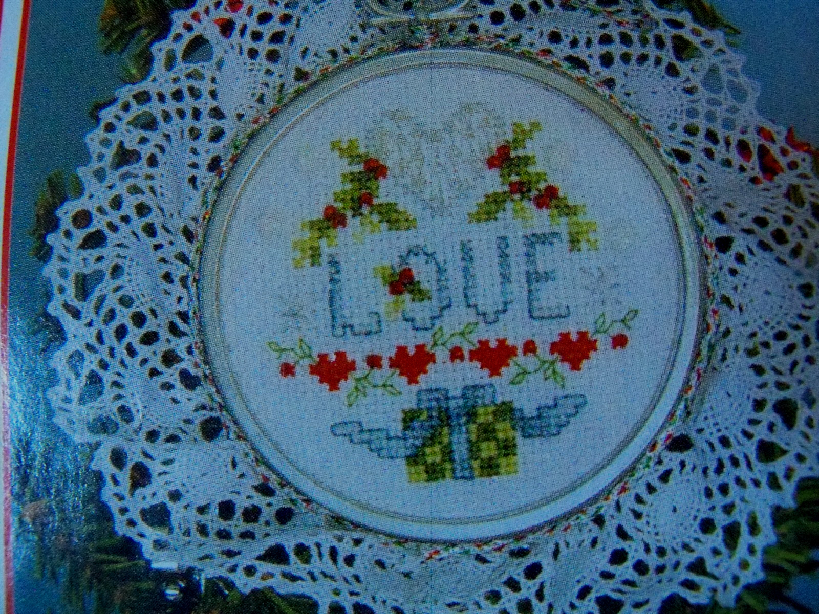 RARE OOP Stoney Creek M'zine XS Ptn "Christmas Virtues Orn" Set of 5 Designs