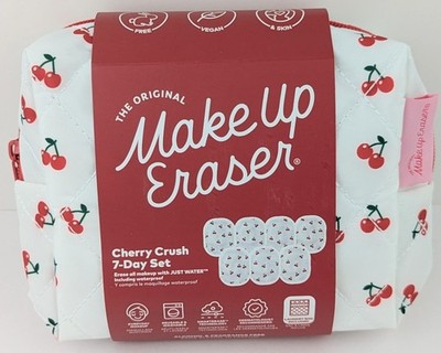 The Original MakeUp Eraser Cherry Crush 7-Day Set + Wash Bag & Cosmetics Pouch