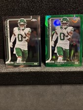 2025 Topps Chrome Football Braelon Allen Green Lava /99 and Base NY Jets