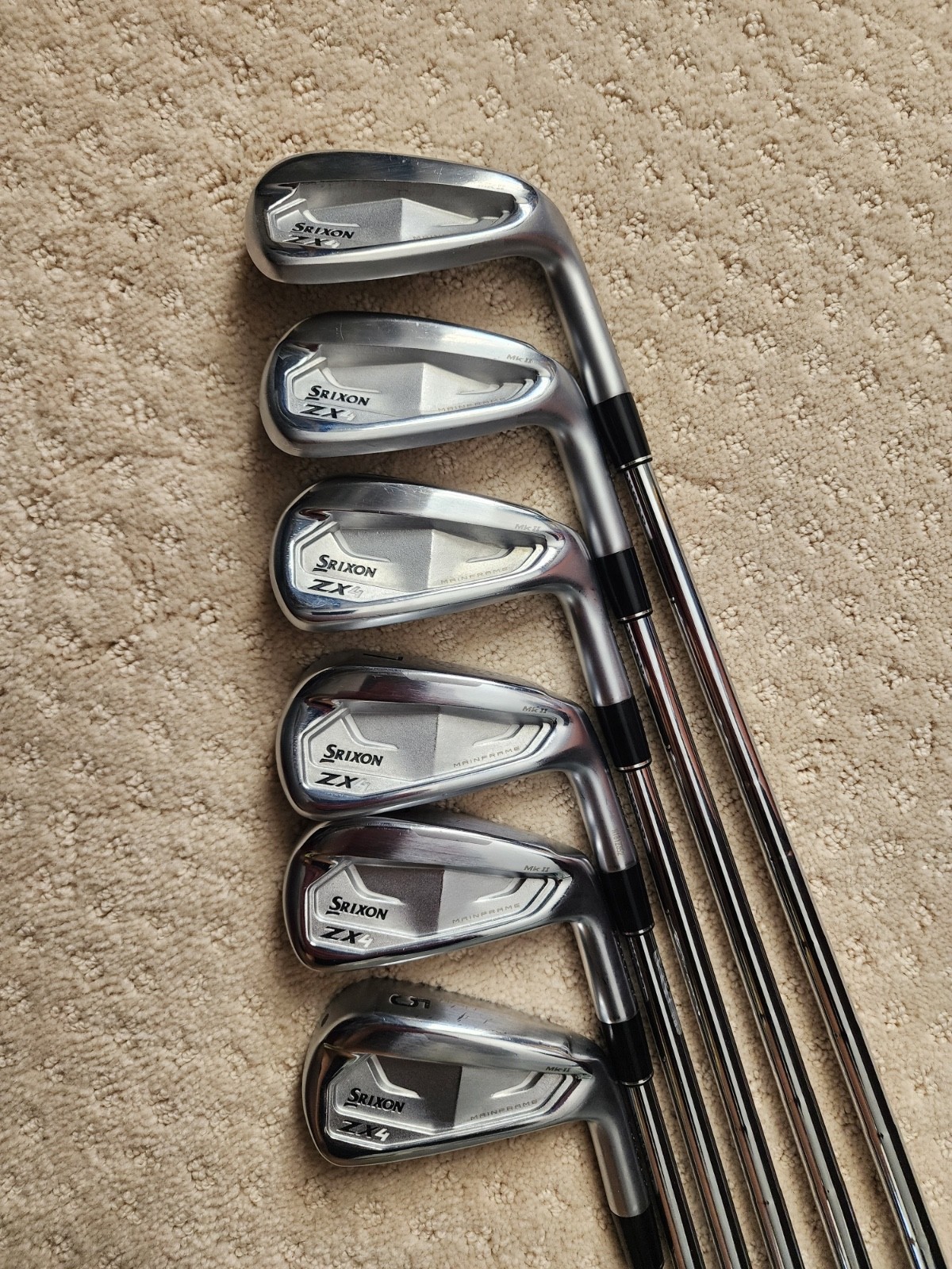 VGUC Srixon ZX4 Forged Iron Set 5-PW Right Handed KBS Tour Lite Stiff