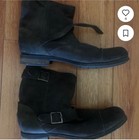UGG men's dark brown suede biker boots 12