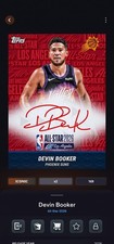 DIGITAL CARD TOPPS NBA COLLECT 2026 ALL STAR ICONIC DEVIN BOOKER RED SIGNATURE