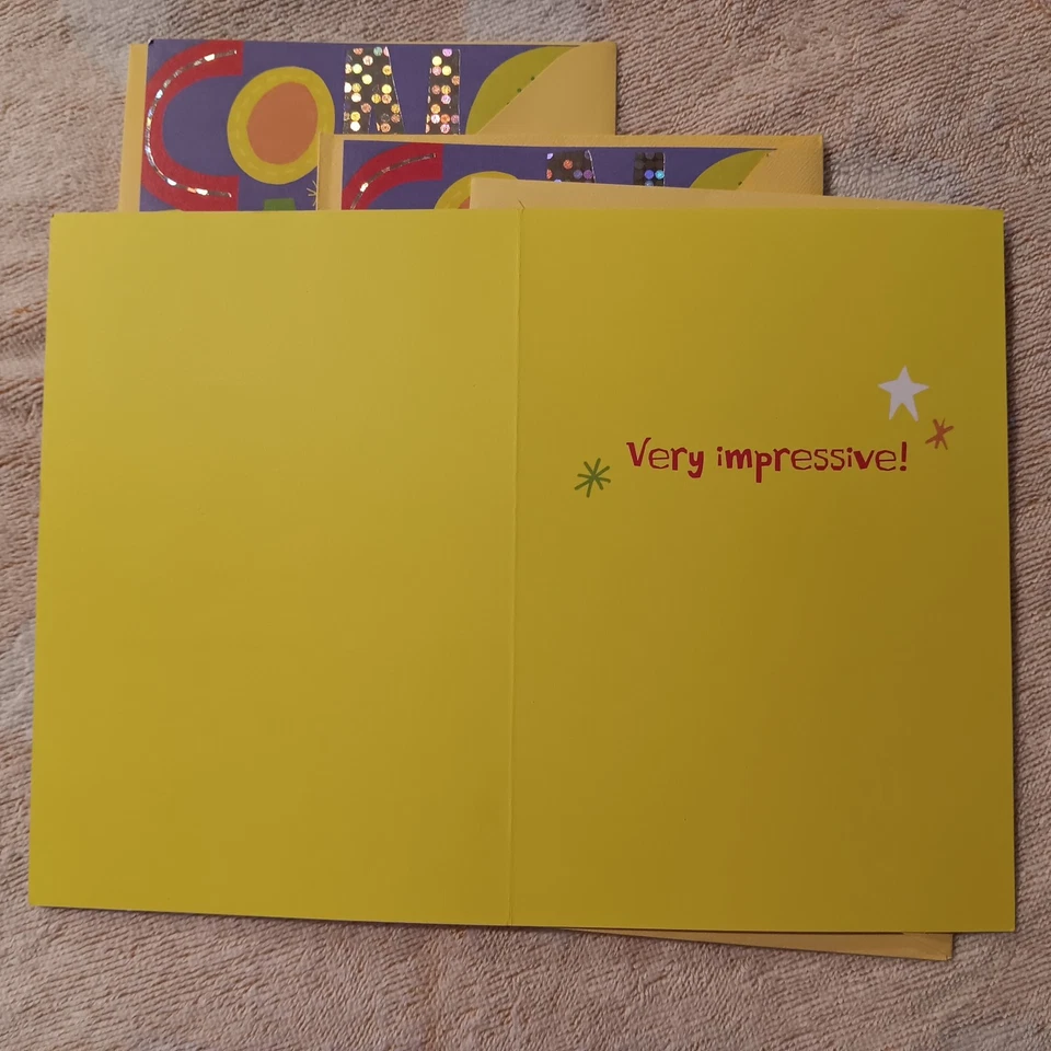 Hallmark Cards (3) Congratulations Very Impressive With Envelopes - Image 3 of 4