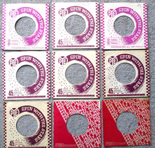 9 x VINTAGE VINYL 7" RECORD COVERS SLEEVES PYE job lot All VG / EX