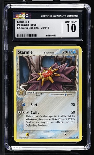 Starmie δ graded CGC 10 for sale on eBay