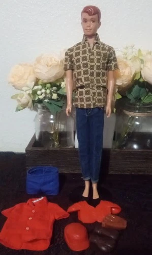Vintage Mattel Ken's Friend "Allan" Doll w/ Original Ken"White Tag" Doll Clothes