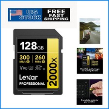 Robust 128GB UHS-II SD Card with 300MB/s Transfer for Creative Professionals