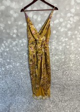 Express Yellow Floral Hi-Low Hem Spaghetti Strap Dress Size S (NWOT)