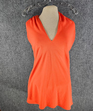 Show Me Your Mumu Jasmine Halter Mini Dress Orange Open Back Size Small XS