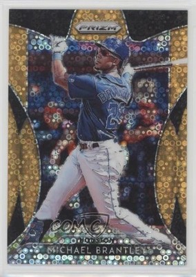 2019 Panini Prizm Neon Orange Donut Circle 89/150 Michael Brantley #51 0o0