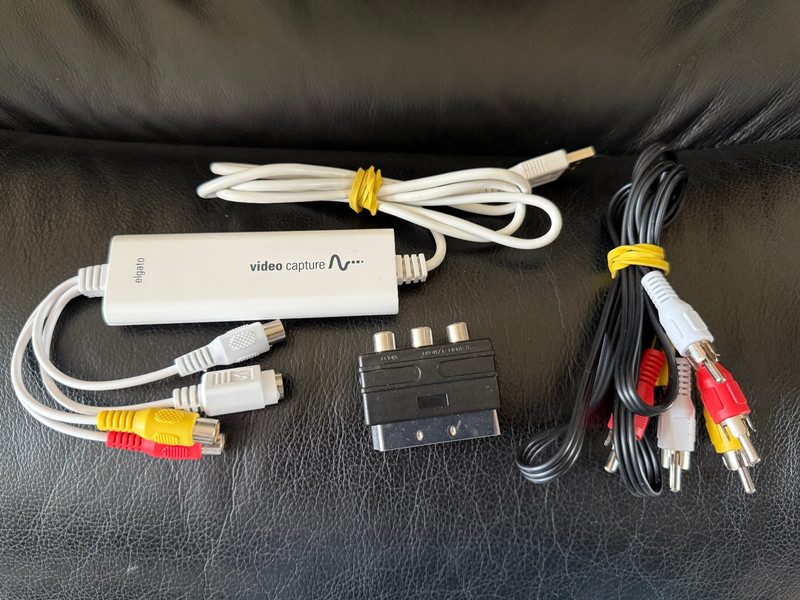 Elgato Video Capture USB 2.0 card convert analog digital VHS VCR TV adapter