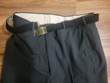 Vtg US Military Pant Men Wool Tropical Trousers With Belt 1960s Vietnam War