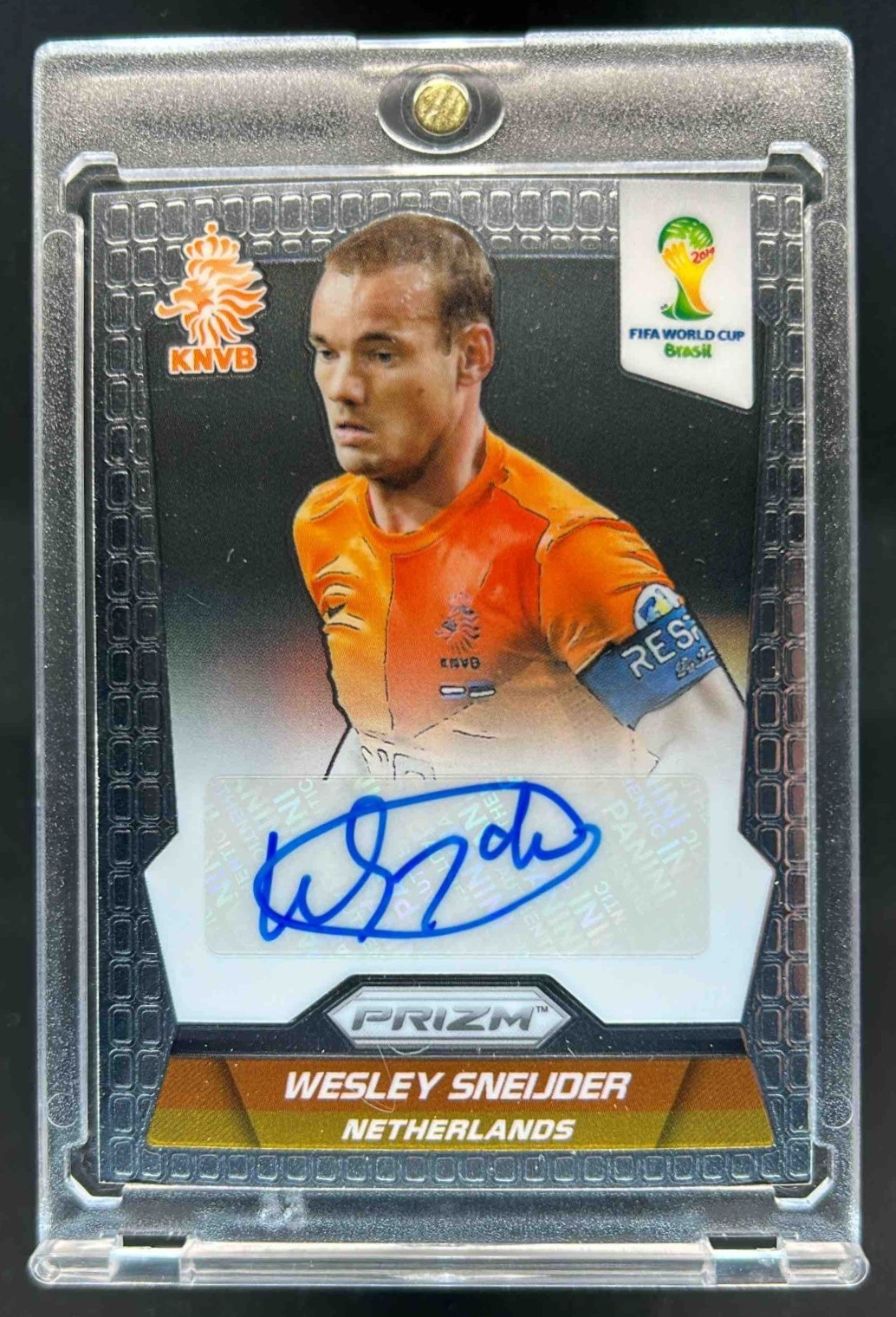 2014 Prizm FIFA World Cup Brazil Wesley Sneijder Signatures Auto #S-WS