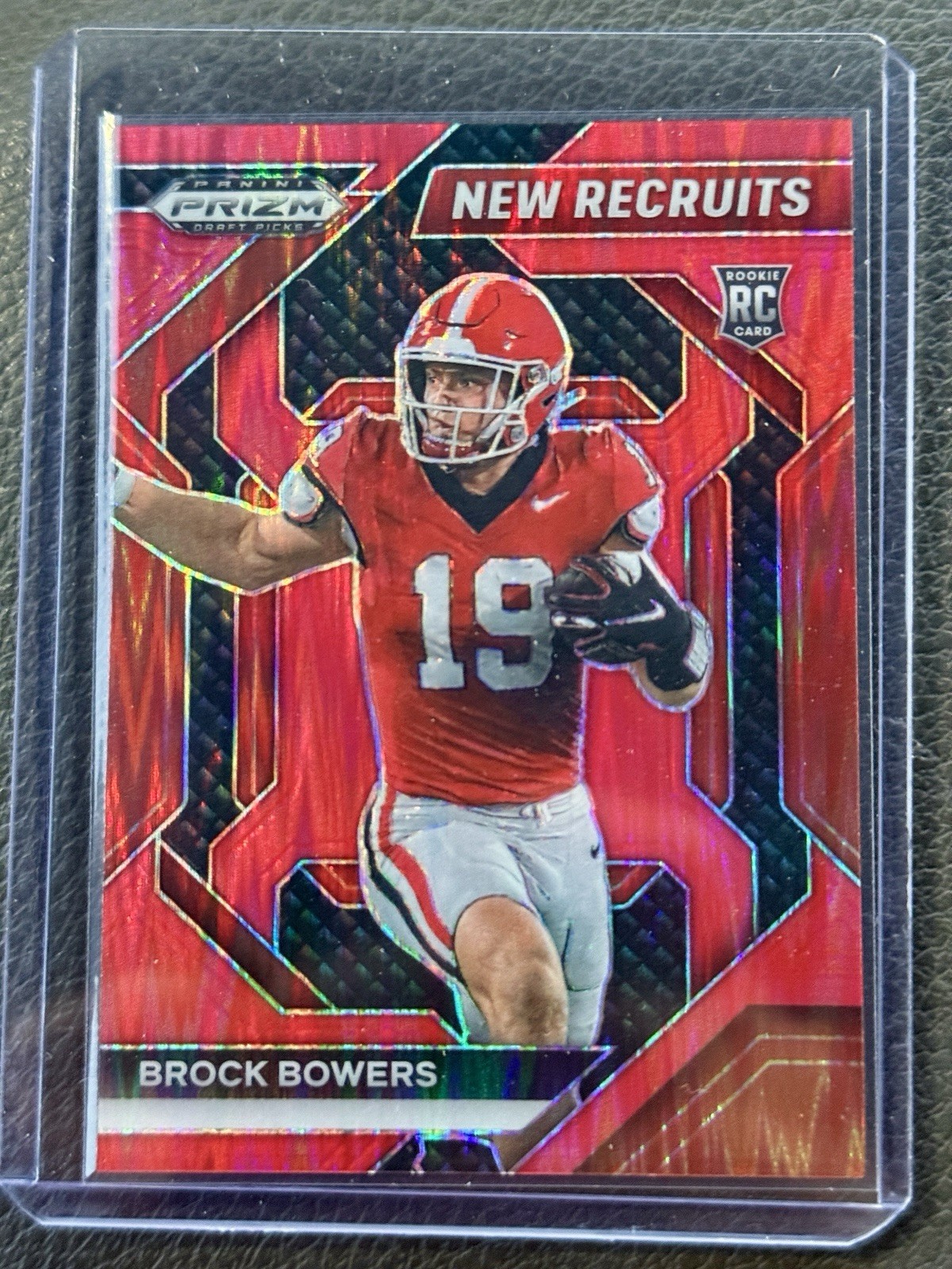 2024 Panini Prizm Draft Picks - New Recruits Brock Bowers #NR-BBS Red Flash /49