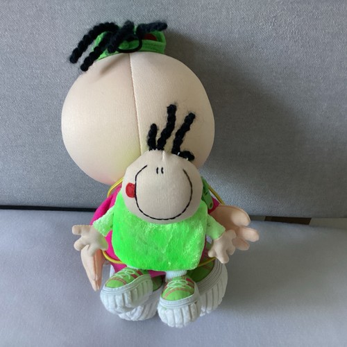 Vintage Russ Berrie Bubblegum Nutty Tart With Doll Backpack Soft Plush Toy 18cm - Picture 2 of 15