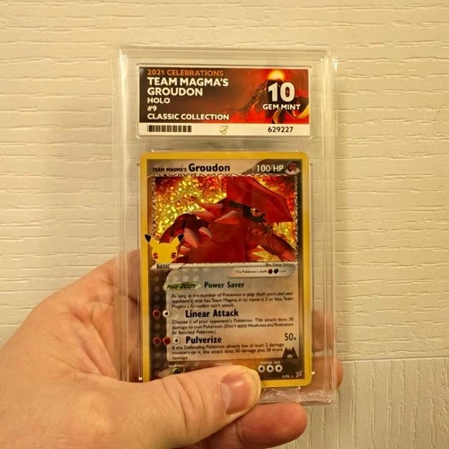 ACE Grading Graded Holo 2-Card Lot: Lugia ex #082 & Groudon #9