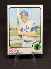 1973 Topps Willie Mays #305 New York Mets MLB Baseball Card HOF