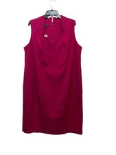 Talbots 18WP Sleeveless Classic Career Sheath Dress Women's Square Neck NEW