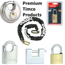 Timco Padlocks Security Chains Looped Cable Combination Cable Screwdriver Set