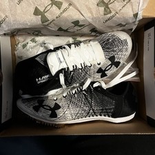 Under Armour UA Speedform Miler 2 Track Spike Running Shoes Black/White Sz 6