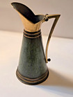 Israel Dayagi Brothers Brass Verdigris Pitcher Vase 11.25” Vintage — photo 2