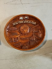 Vintage 1964-65 New York World’s Fair US Steel Raised Relief Plate Tray Bowl