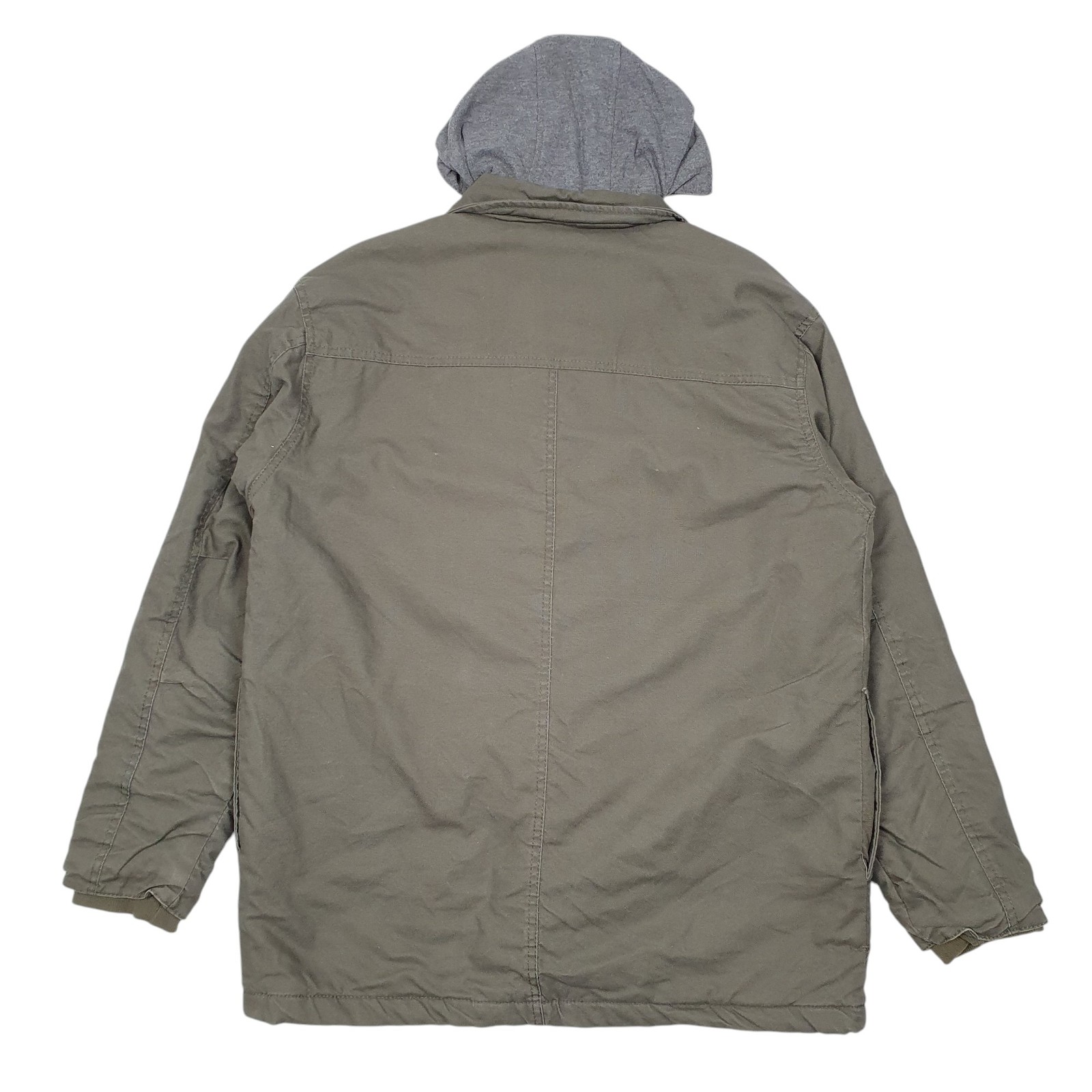 DICKIES Workwear Jacket Coat Insulated Hooded Overshirt Shacket Mens M image 3