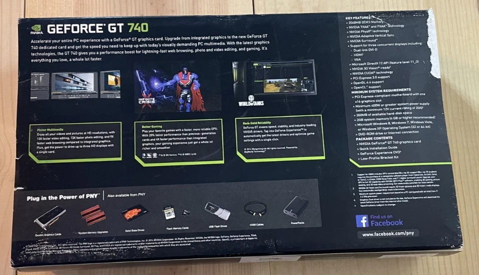 PNY Nvidia GT740 2GB DDR3 VGA/HDMI/DVI PCIE VIDEO CARD - Image 2 of 4