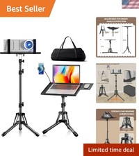 Projector Stand Adjustable Height 20" to 61", Foldable Projector Tripod Stand...