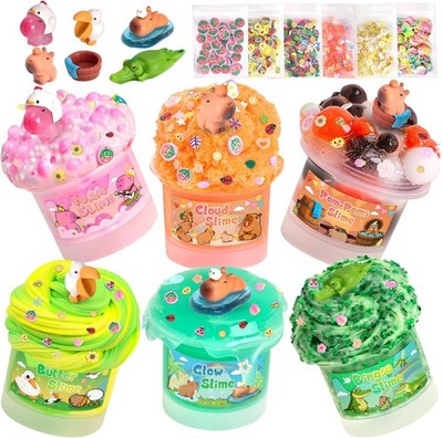 Capybara Slime Kit, 20oz Total, Sensory Stress Relief 