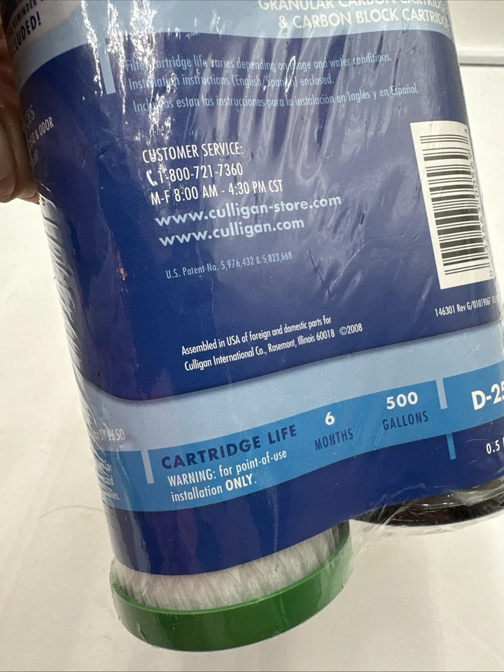 Juego de filtros de repuesto, filtro de 0,5 um, bloque de carbono, filtro de carbono granular nuevo Foto 3 de 4