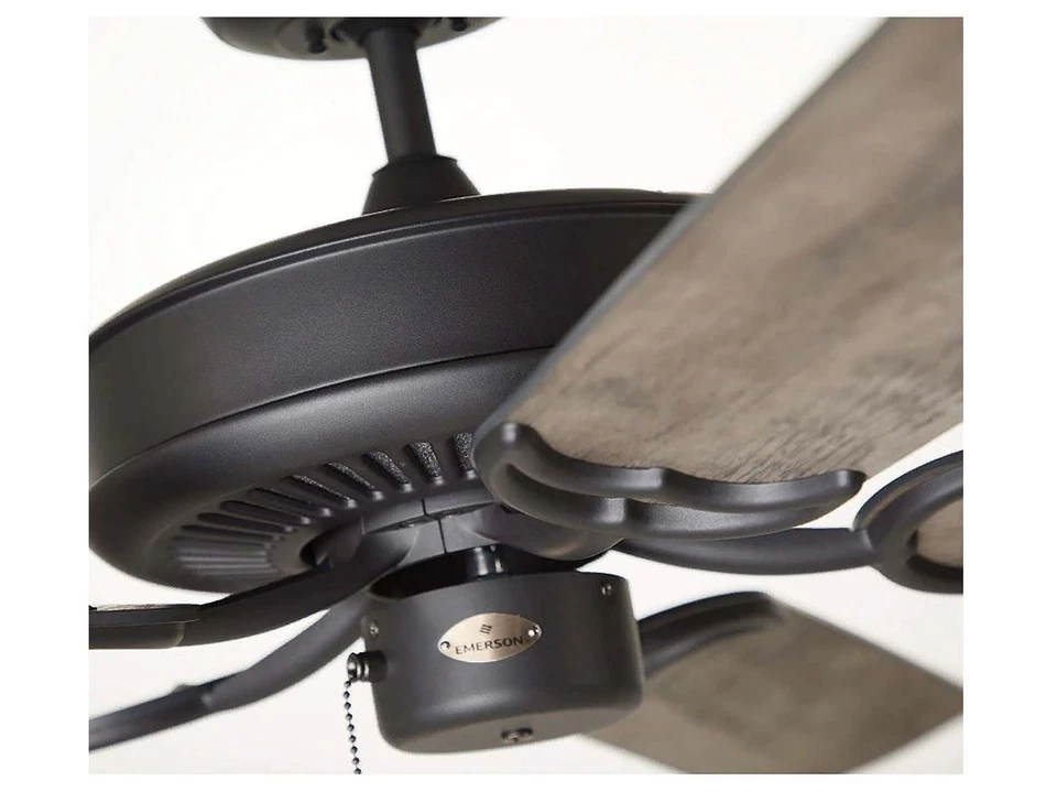 Ventilador de techo Luminance Kathy Ireland Home Designer 52" 5 aspas reversibles graphi Foto 3 de 4