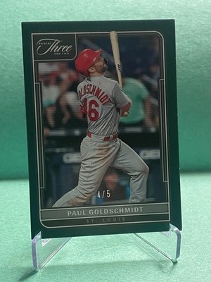 2022 Panini Three And Two Paul Goldschmidt #60 Emerald #4/5 SSP St. Louis NM+